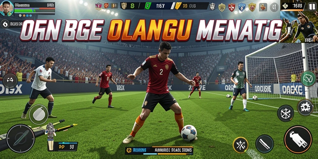 Screenshot utama 116X menampilkan aksi dalam permainan olahraga yang mendebarkan.
