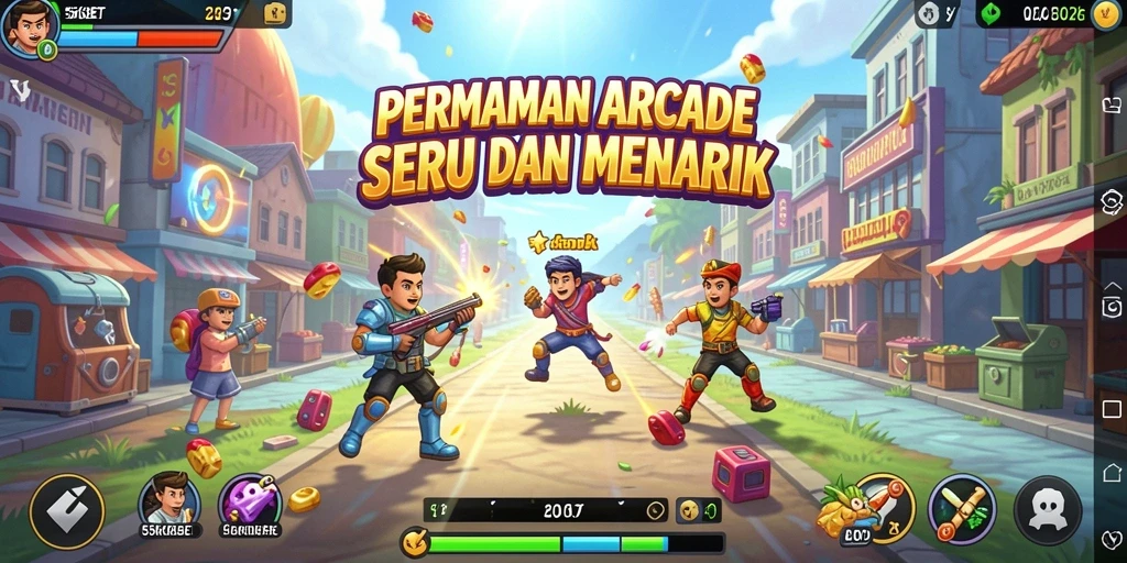 Tampilan gameplay seru dan penuh warna dari 55KBET.