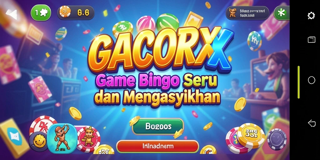Tampilan gameplay GACORX dengan suasana Bingo yang seru.