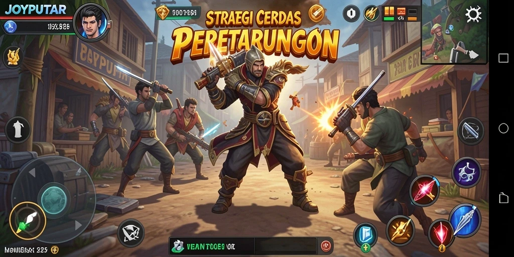 Screenshot JOYPUTAR menampilkan rencana strategi yang dinamis.