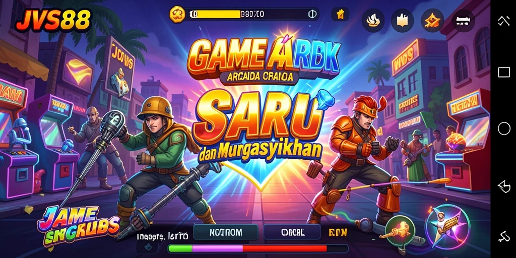 Tampilan gameplay JVS88 yang penuh warna dan menantang.
