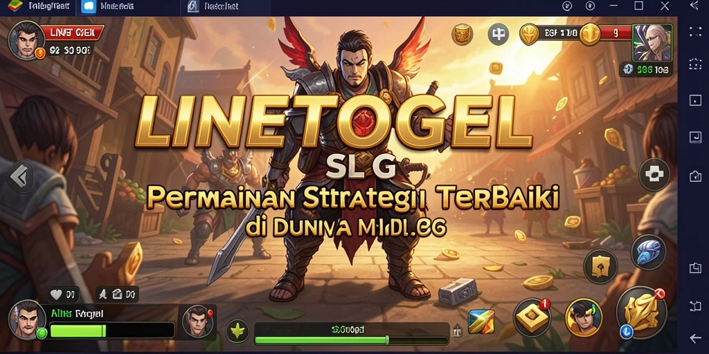 Tampilan gameplay menarik dari LINETOGEL dengan elemen strategi yang kompleks.