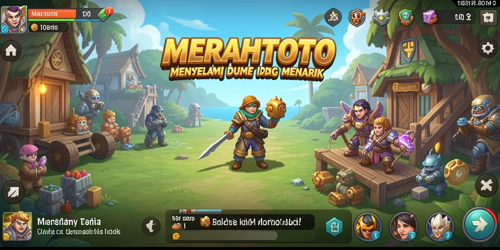 Tangkapan layar gameplay MERAHTOTO dalam tindakan Idle.