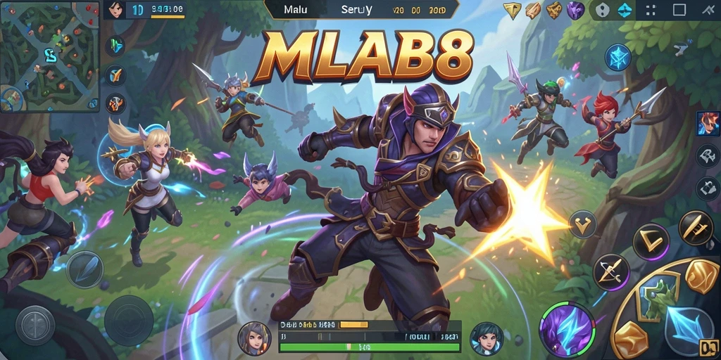 Tampilan screenshot MLBB8 yang menunjukkan aksi balapan yang mendebarkan.