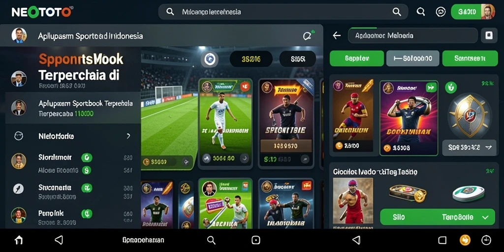 Tampilan gameplay NEOTOTO dengan berbagai pilihan taruhan olahraga.