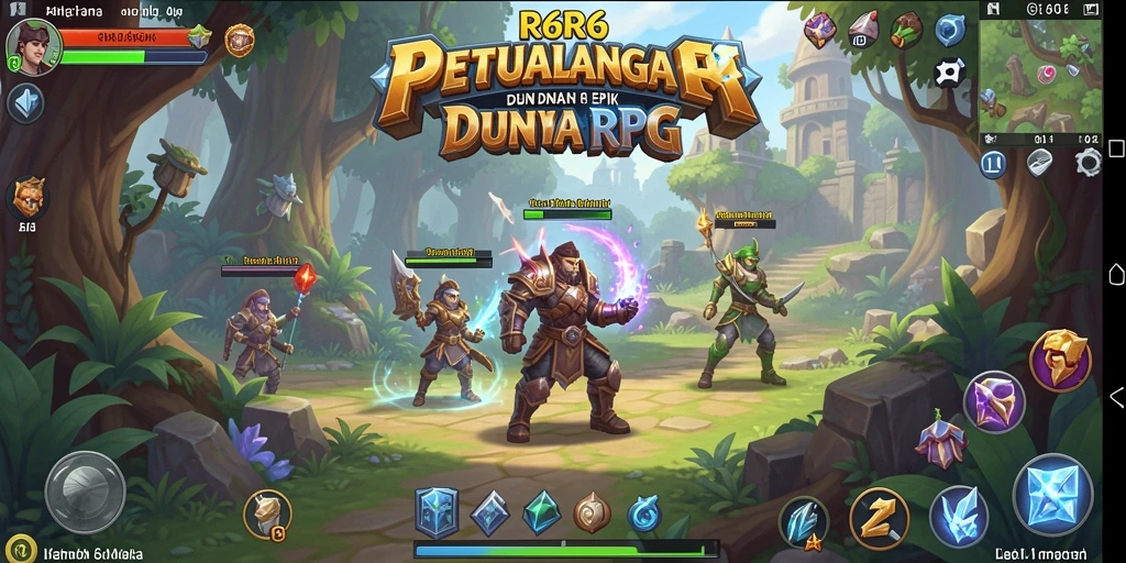 Menampilkan aksi seru dari gameplay RPG R6R6.