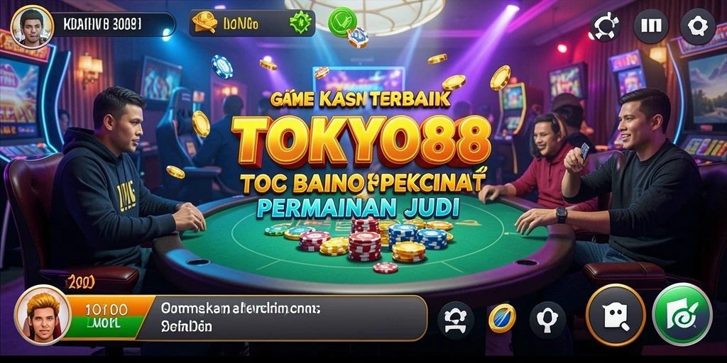 Tampilan menyenangkan dari gameplay Kasino TOKYO88.