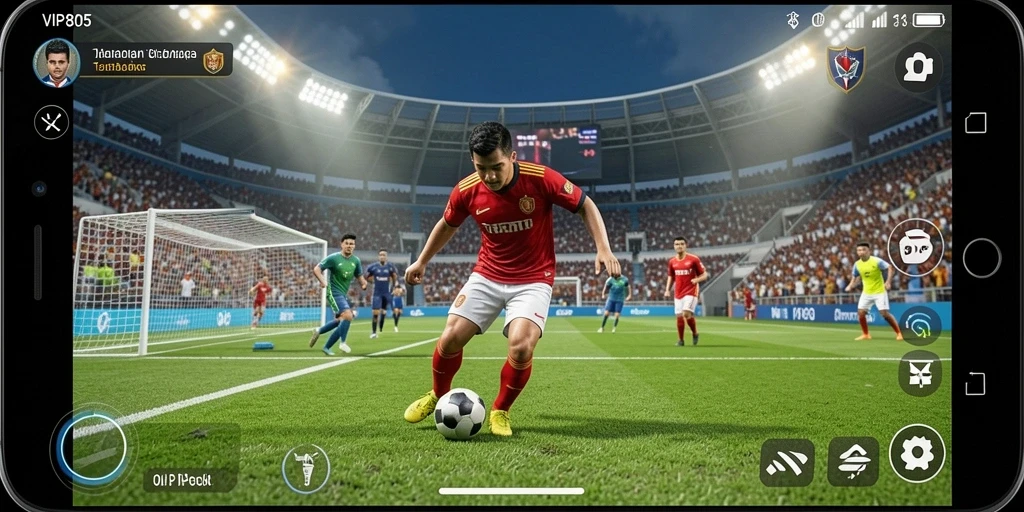 Tampilan gameplay seru dari VIP805 yang penuh aksi olahraga.